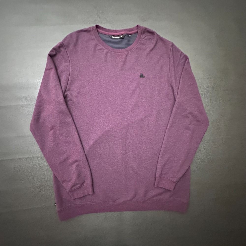 Travis Mathew Shirt Mens 2XL Maroon Jumper Modal Pima Blend The Landings Golf